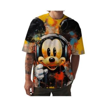 Imagem de Camiseta Com Estampa Do Mickey Mouse Para Homens E Mulheres, Camisa Ca