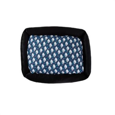 Imagem de Cama Pet para Cachorro e Gato Impermeável com Zíper | Cama Lavável e Confortável | Laterais Altas para Apoio e Segurança(DOG AZUL,CAMINHA MÉDIA)