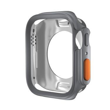 Imagem de IRFKR Mude para Ultra Case for Apple Watch Case 45mm 44mm 41mm 40mm TPU Soft Tampa para Iwatch Series 9 8 7 6 SE 5 4 Upgrade Ultra 2 1 49mm Caixa de relógio(Grey,45mm)