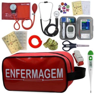 Imagem de Kit Enfermagem Completo Top + Medidor Glicose  - PREMIUM, P.A. MED, IN