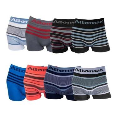 Imagem de Kit 10 Cuecas Boxer Microfibra Box Adulto - Altomax, M