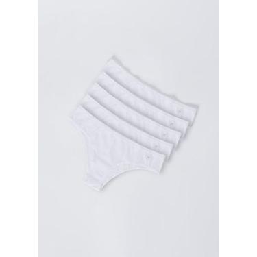 Imagem de Kit Com 5 Calcinhas Básicas Biquíni Em Algodão Com Elastano - Hering, 