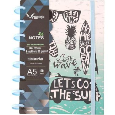 Imagem de Caderno Com Discos 100 Folhas Pautadas De Tamanho A5 14,1*20,5 CM - No