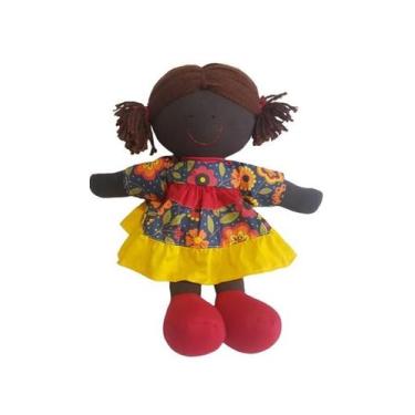 Imagem de Boneca de Pano Para Brincar Cacau Primavera - BJCambalhota