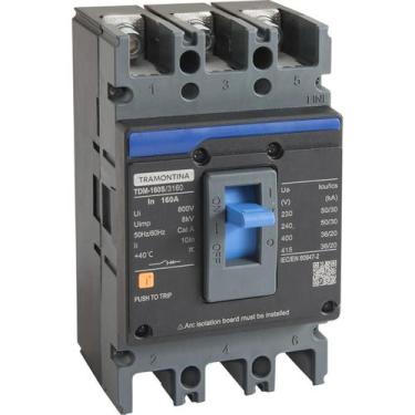 Imagem de Disjuntor Tripolar 160A Caixa Moldada TDM-160S 3160 3P 50KA 58014214 T