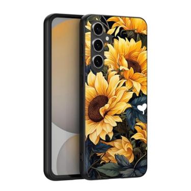 Imagem de Starhemei Capa para Galaxy S24 FE 5G, capa para Samsung S24 FE 5G, TPU macio para meninas e mulheres, capa protetora fina e flexível para Samsung Galaxy S24 FE 5G (girassol-1, S24 FE 5G)