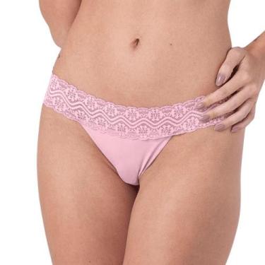 Imagem de Calcinha Fio Dental String Renda Microfibra 2Rios - 21921 LD, Preto, M