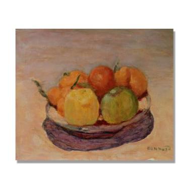 Imagem de NHLDZYH Decoração para cozinha - quadro vintage de ainda vida com frutas - réplica de óleo em tela - estilo campestre e aconchegante. A45. 40 x 48 cm. Apenas tela