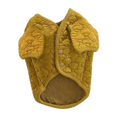 Imagem de Ainoli casaco quente para cachorro, casaco grosso de poliéster macio e confortável com fecho de botão, roupas de inverno para cães pequenos e gatos, animais de estimação (XS)