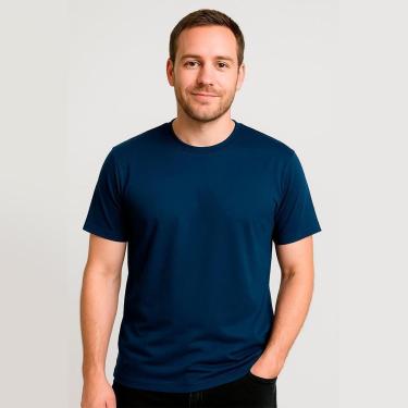 Imagem de Camiseta Manga Curta Proteção Solar UV Liso Piscina Praia-Masculino