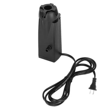 Imagem de Chiffonade Filtro de filme de óleo de superfície de aquário autoflutuante 3W 160L/H removedor com ventosa para purificação de água de aquário (EUA)