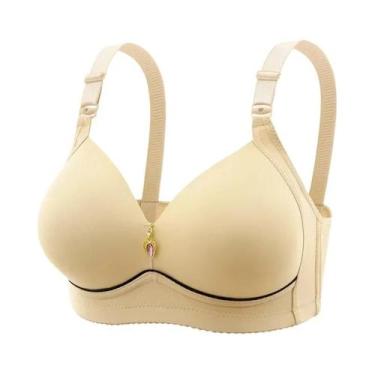 Imagem de Sutiã De Maternidade plus Size Respirável Com Bojo Franzido, Sem Aro, 