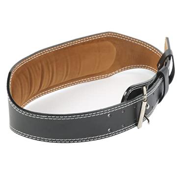 Imagem de Leapiture Sports cintura suporte cinto de fitness levantamento de peso cinto de proteção de cintura ampliar esportes cintura durabilidade firmeza para remo agachamento deadlift (Preto)