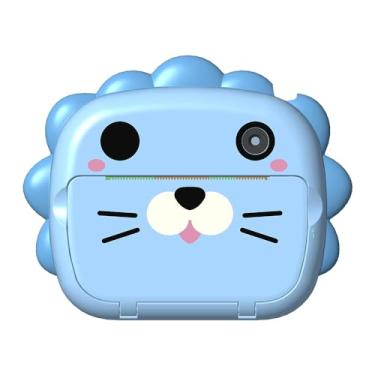 Imagem de Impressora Instantânea de Câmera com Tela 2 4 Polegadas Digital 12MP Suporte a Tiros Temporizador Foco Automático Gravação Vídeo 1080FHD Impressão Sem Tinta 3 Rolos Papel Branco Toddler