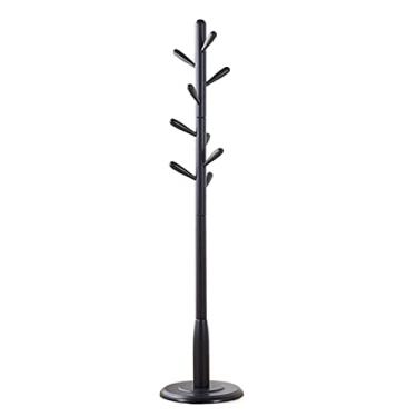 Imagem de SLGGPJBU Cabideiro de madeira que economiza espaço com 9 ganchos, hall de entrada, quarto, suporte de árvore, chapéu, bolsa, jaqueta, cachecol, cabide de entrada, suporte de roupas