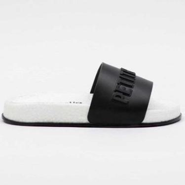 Imagem de Chinelo Slide Feminino Puff Preto Branco Petite Jolie PJ7132-Feminino