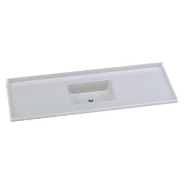 Imagem de Pia De Cozinha Mármore Sintético 150x55cm Multimóveis Cr20481 Gelo