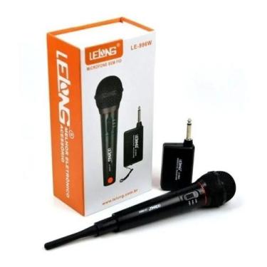 Imagem de Microfone Dinamico Wireless S/fio Profissional Karaoke Show - Lelong