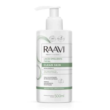 Imagem de Loção Emoliente Facial Raavi Clean Skin 500ml Profissional