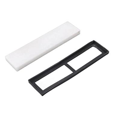 Imagem de Conjunto profissional de pedra de amolar, kit de pedra de afiar eficiente de alta dureza para facas de cozinha, tesouras, material de jade 5x20cm (Malha 8000)