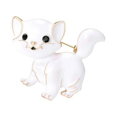Imagem de Broche De Esmalte Unissex Com Strass De Cachorro, Joia De Lapela Para 