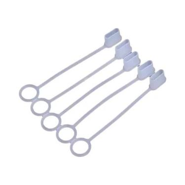 Imagem de Protetor De Poeira Para Porta Tipo C 1-20 Peças Transparente De Silico