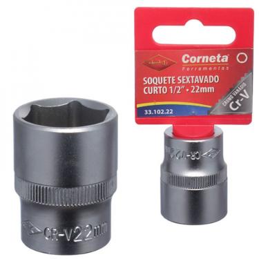 Imagem de Soquete Sextavado Curto 1/2 22Mm Corneta