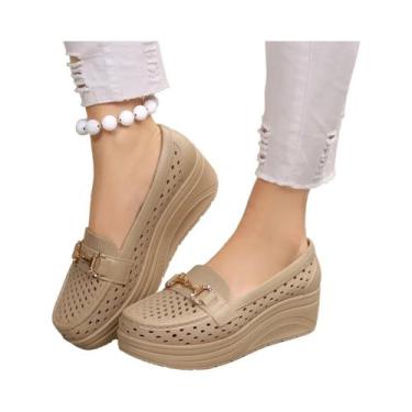 Imagem de Sapatos De Trabalho E Esportivos Femininos De Verão E Primavera, Respi