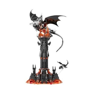 Imagem de Blocos De Montar LED Iluminados MOC Senhor Dos Anéis: O Besta Maligna 