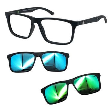 Imagem de Armação de Grau Mormaii Magnetic Swap 4 6174 Preto Fosco Com 2 Clipons