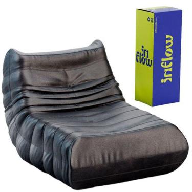 Imagem de Poltrona Puff Design Retro Em Poli Couro Vem Na Caixa Inflow - Inflow 