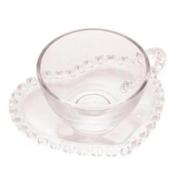 Imagem de Xícara de Chá Com Pires De Coração De Cristal 170ml - Lyor