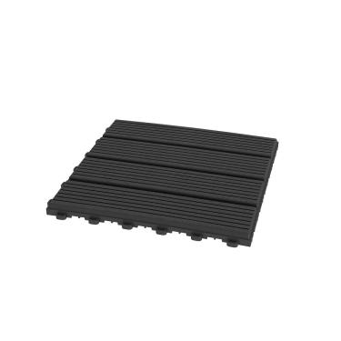 Imagem de Piso Deck Modular Moldeck Preto 30 x 30 cm