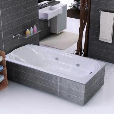 Imagem de Banheira de Hidromassagem em Acrílico 170cmx80cmx40cm Gold Line Ouro F