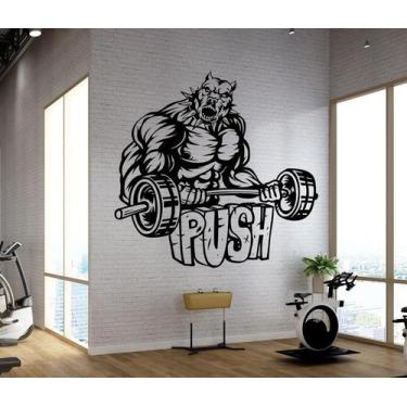 Imagem de Adesivo de parede  academia e musculação  - Ambiente dekorado, 40cm, p
