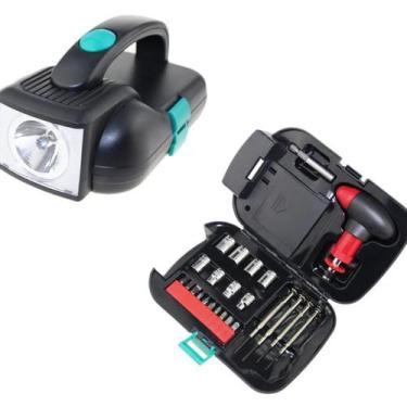 Imagem de Kit De Ferramentas Domésticas De 24 Peças Com Lanterna Led - Skyshopma