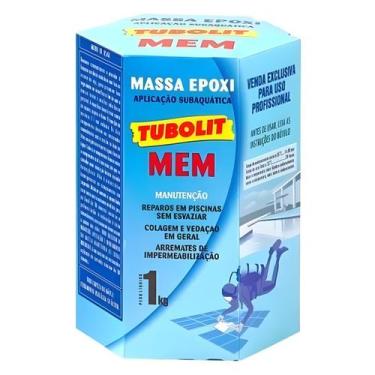 Imagem de Tubolit Mem Branco Reparo para Piscinas Massa Epóxi subaquática 1kg