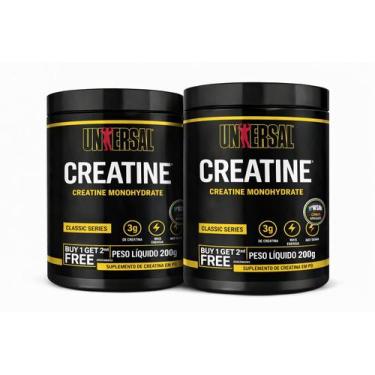 Imagem de Pack 2 Suplementos em Pó Universal Creatine Monohydrate em Pote de 200