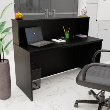 Imagem de Balcão Atendimento Recepção Consultório 140x60cm - Netmobil