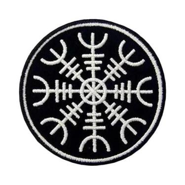 Imagem de Emblema De Moral Tático Militar Em PVC Com Bordado De Runas De Berserk