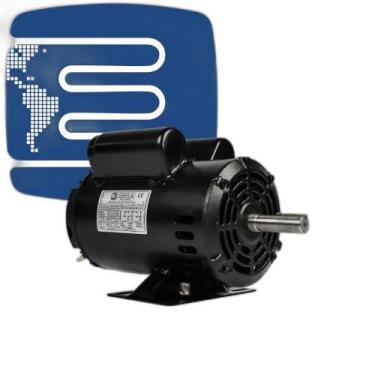 Imagem de Motor De Betoneira 2Cv Monofásico De Baixa Rotação Com Polia - Mercosu