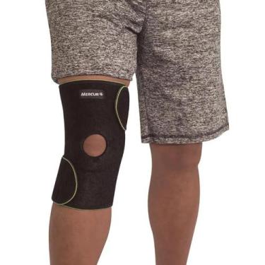 Imagem de Joelheira Ajustável Com Orifício Reforçado Tamanho Único Prevenção e T