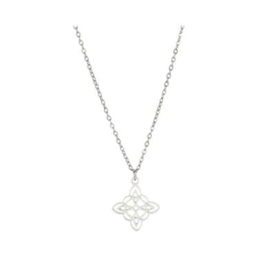 Imagem de Colar Feminino Vintage De Aço Inoxidável Com Pingente Nó De Bruxaria G