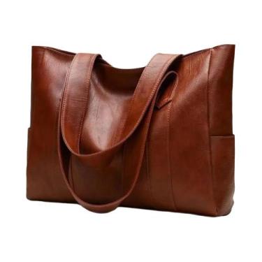 Imagem de Bolsa de couro feminina, Beg Tangan, sacola Wanita, bolsa de ombro Bes