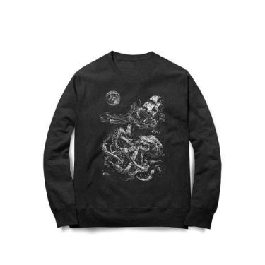 Imagem de Moletom Kraken Studio Geek Casual, 3G, Preto