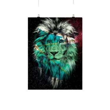 Imagem de Placa Decorativa Em MDF 20X30Cm Leão De Judá