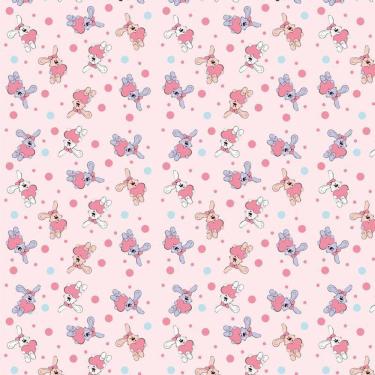 Imagem de Papel Parede Coelhinho Com Coração Rosa Adesivo Decorativo