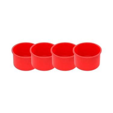 Imagem de Formas De Silicone Antiaderentes De 4 Polegadas Para Cupcakes E Bolos 