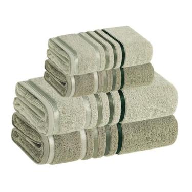 Imagem de Jogo de toalhas Banhão Gigante Karsten Lumina 4 Peças Fio Penteado, MA