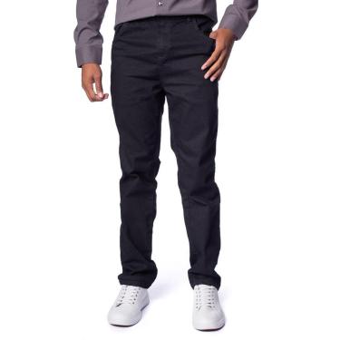 Imagem de Calça de Sarja Masculina Ice Preston Reta Preto-Masculino